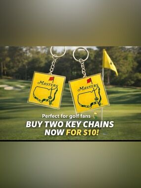 Two Masters Yellow and Red Keychains